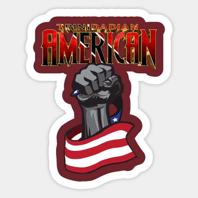 Trinidadian American Sticker by UnOfficialThreads